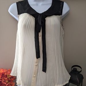 Sheer sleeveless blouse